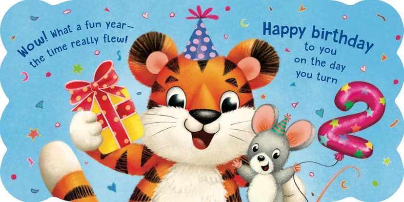 2nd Birthday Book for Boys & Girls – Look At You, You’re 2! | Cute Animal Rhymes Board Book for 2 Year Olds 163854283X
