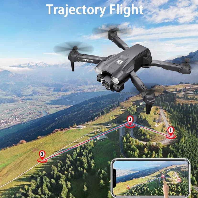 MOCVOO Drone with Camera for Adults, 1080P HD Mini FPV Drones for Kids Beginners, Foldable RC Quadcopter Toys for Boys Girls with Altitude Hold, 3D Flip, 3 Speeds, Headless Mode, Carrying Case