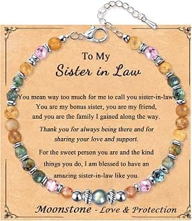 Christmas Stocking Stuffers Mothers Day Birthday Graduation Gifts Ideas Bracelets for Her Women Gifts for Women Moonstone Bracelet Meaningful Present B0FT3V6G3J