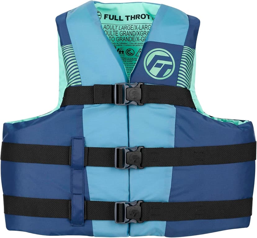 Full Throttle U.S. Coast Guard and Transport Canada Approved Adult Nylon Life Vest for Adults 90 Pounds and Over