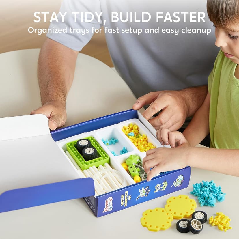 Klever Kits 36-in-1 Motor Robotic Kits, Make Your Own Kids Craft Kits Educational STEM Toys for Ages 8-13 Boys and Girls, Science Gifts for 8 Years Old