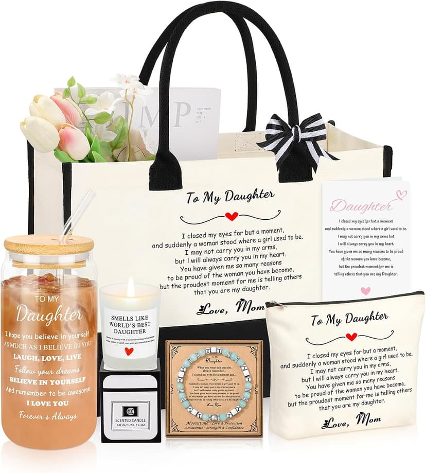 Gifts for Women Basket Set of 6, Christmas Mothers Day Birthday Gifts for Mom Grandma Sister Daughter