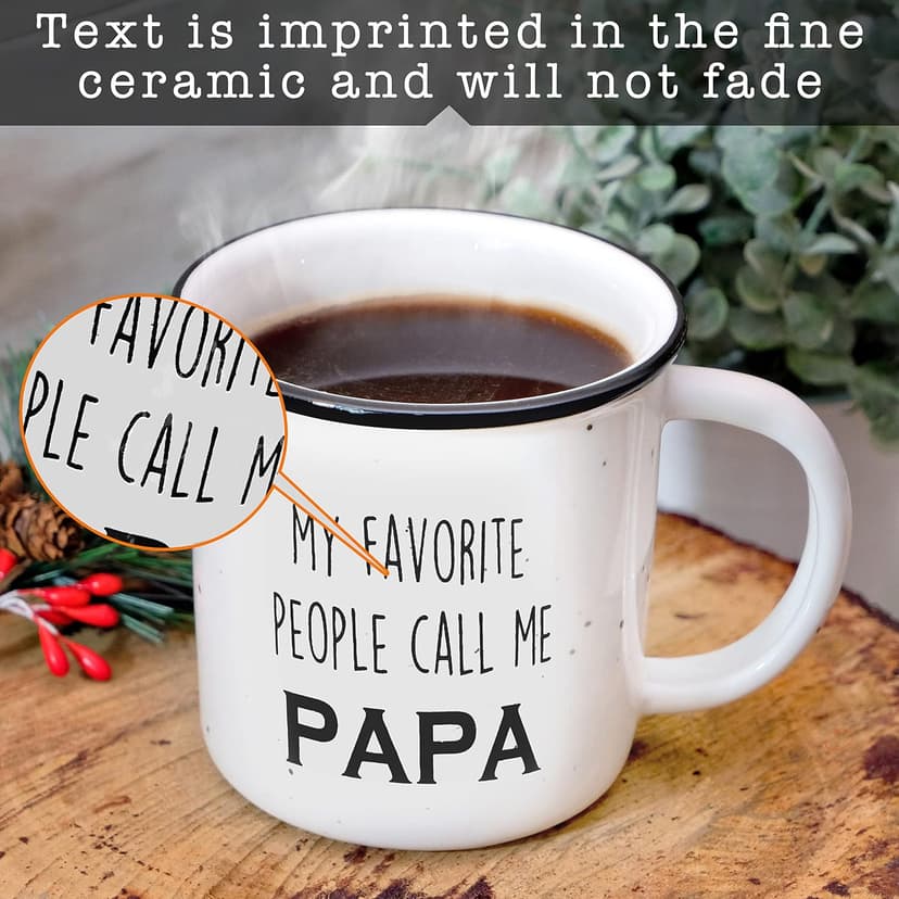 MAINEVENT Papa Coffee Mug, 11 oz, Ceramic, Funny, Best Papa Mug, Fathers Day Gift B09PSL3HZV