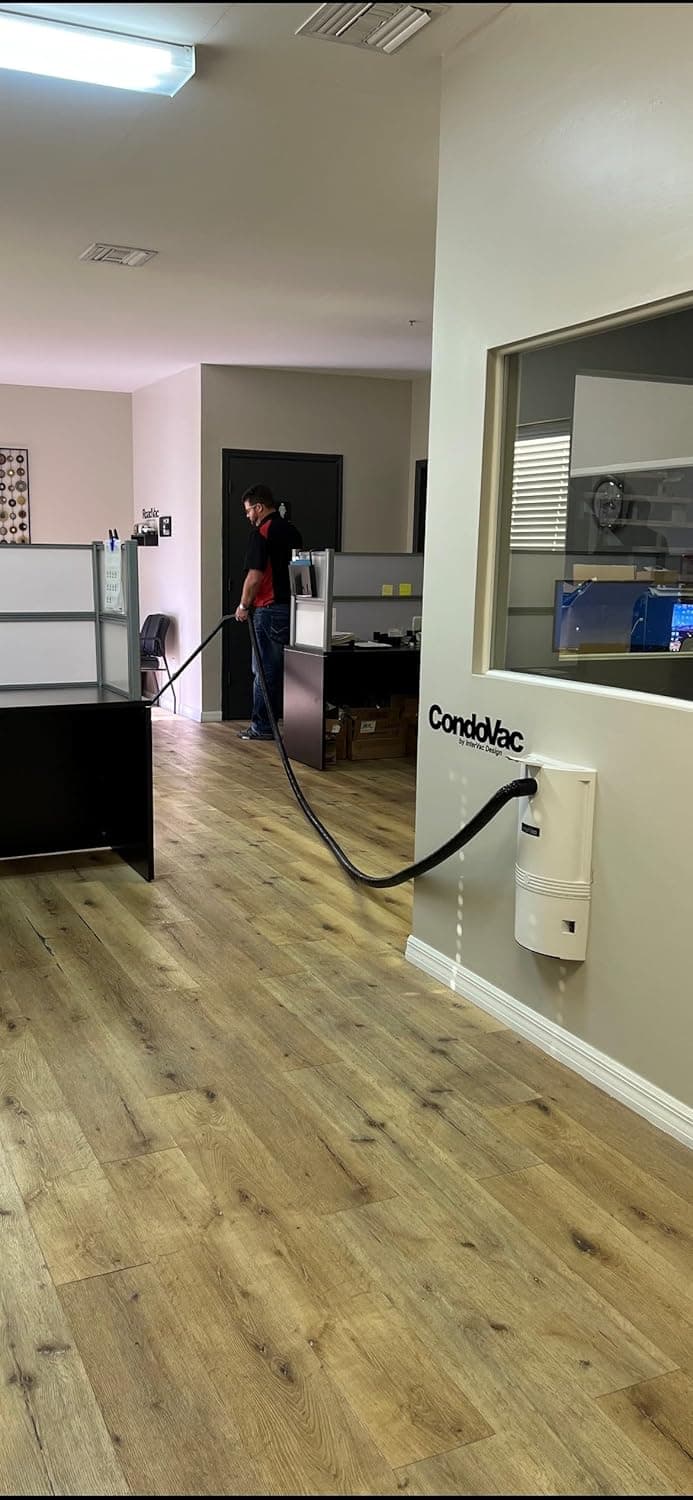InterVac CondoVac Wall-Mounted Central Vacuum System | UL-Certified, Made in USA | Compact Built-in Vacuum for Condos, Townhomes, Apartments, and Garages