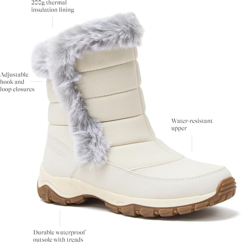 Lands' End Expedition Waterproof Insulated Womens Snow Boots, Lace Up or Slip On Winter Boots for Women, Medium or Wide Width Sizes 6 to 11, Black, Brown, Blue, White or Grey Winter Shoes