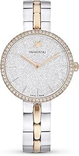 Swarovski Cosmopolitan Crystal Watch, Clear Crystals, Rose Gold Tone Finish, Swiss Made, Part of The Cosmopolitan Watch Collection