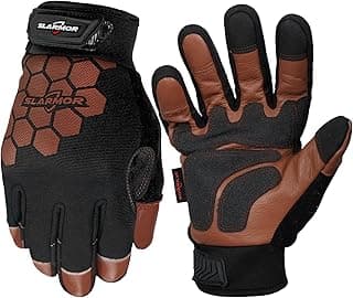 SLARMOR Winter Work Gloves for Men, Insulated, Waterproof, Touch Screen, Warm Thinsulate Lining for Cold Weather