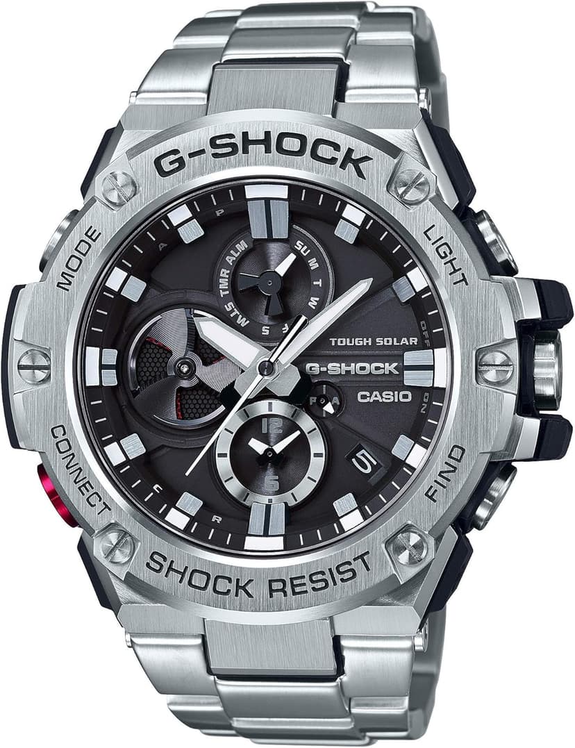 Casio Men's GST-B100D-1ACR G-Shock Analog Display Quartz Silver Watch