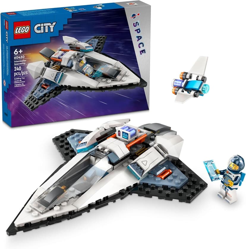 LEGO City Interstellar Spaceship Toy for Kids, Creative Play Space Building Set with Spacecraft Model, Drone, and Astronaut Figure, Building Toy for Boys, Girls and Kids Ages 6 and Up, 60430 B0CGY4H58S