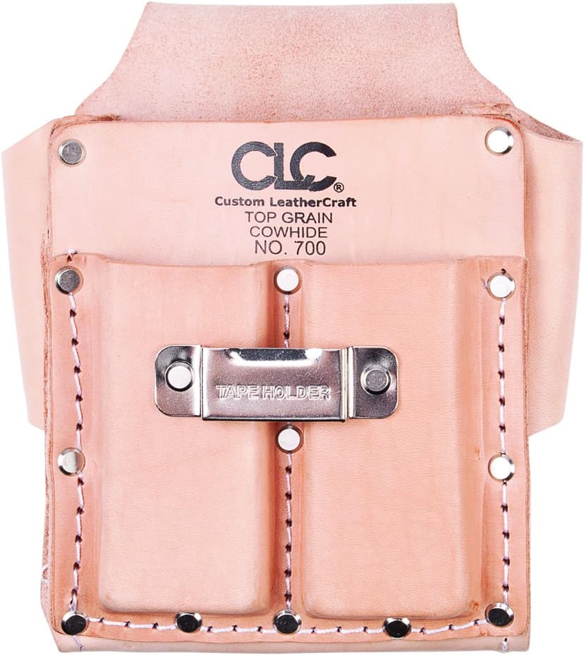 CLC Custom Leathercraft 700 Tool Pouch, Heavy Duty, 5-Pocket, Tan