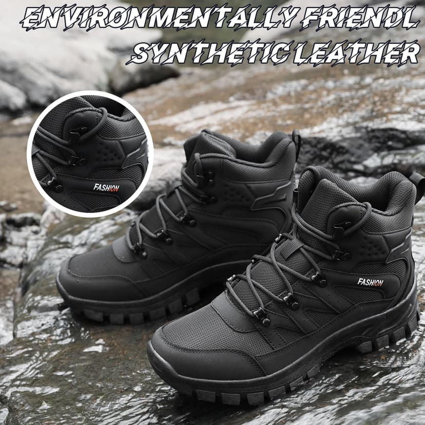 POGEPE Men's Hiking Boots Hiking Shoes,Waterproof Outdoor Trekking Backpacking Mountaineering Boots 8061