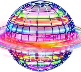 Ivtivfu Flying Orb Ball (Blue, 2026 Upgraded) with Dazzling Lights, Magic Hover Spinner, Cool Boomerang Drone, Floating Cosmic Globe, Kids Toys Gifts for 6 7 8 9 10 Year Old Boys Girls