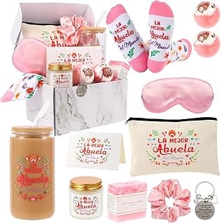 Kolewo4ever 12 Pieces Spanish Grandma Gifts Mothers Day Gifts Birthday Gift for Grandmom from Granddaughter Grandson,Best Grandma Gift for Gigi Grandmother