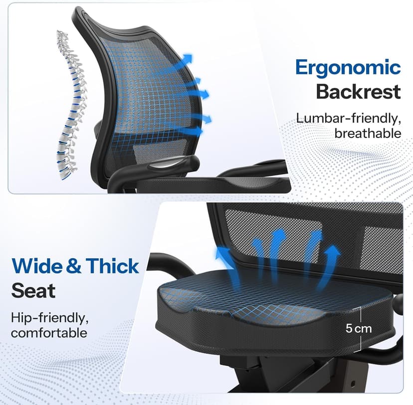 Niceday Recumbent Exercise Bike, Recumbent Bike for Home, Recumbent Stationary Bike 400LBS Weight Capacity, Magnetic Recumbent Bike with Smart APP, LCD Monitor, Heart Rate Handle