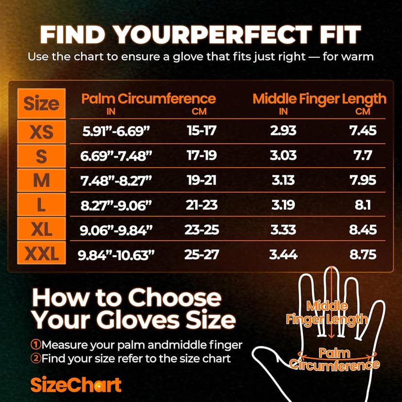 rivmount Winter Waterproof Ski Snow Warm Gloves for Women Men, Windproof Cold Weather Thermal with Touchscreen Fingers, for Running Driving Cycling Hiking Biking Outdoor Sports Daily Work