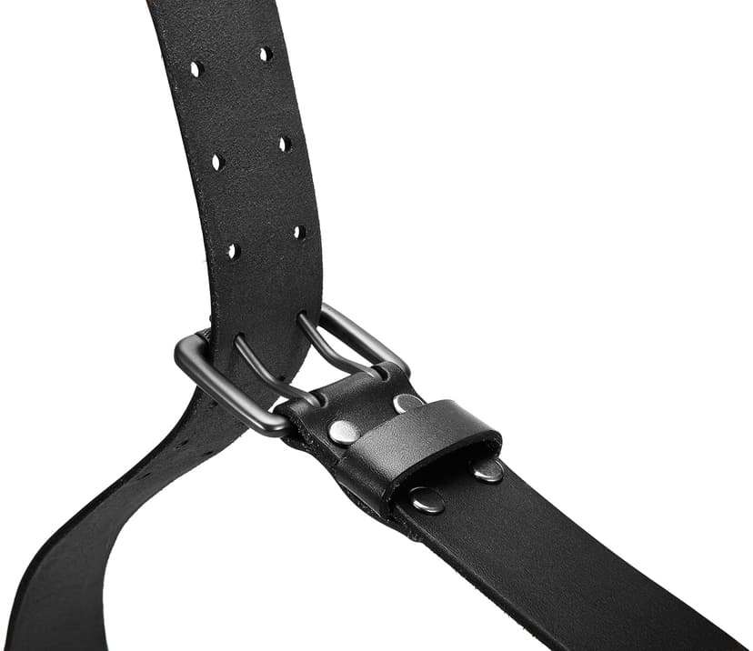 CHAOREN Work Belts for Men Heavy Duty - 1.5" Full Grain Leather Belt Casual - Fully Adjustable, Double Prong