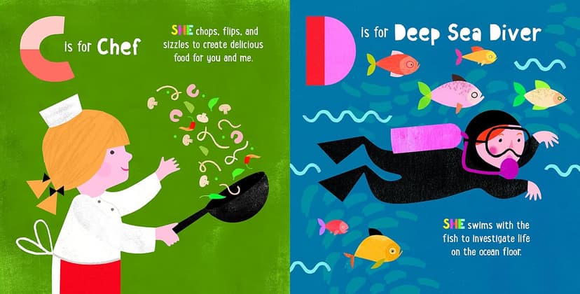 ABC for Me: ABC What Can She Be?: Girls can be anything they want to be, from A to Z (Volume 5) 1633226247