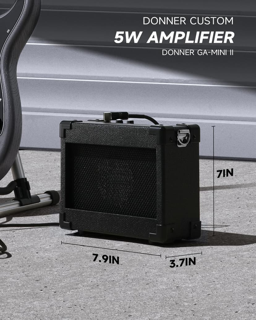 DONNER DST-80 Electric Guitar 39” Beginner Electric Guitar Kit with Amp, Classic SSS Pickup Complete with Gig Bag, Tuner, Capo, Strap, Picks, and Free Online Lessons