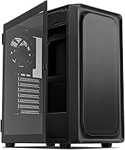 DARKROCK EC2 Black ATX Mid Tower PC Case, Type-C Ready, Supports 50 Series Graphics Cards, Tempered Glass Side Panel, up to 8 x 120mm Cooling Fans & 1 x 360mm Radiator, 1 x Pre-Installed Fan