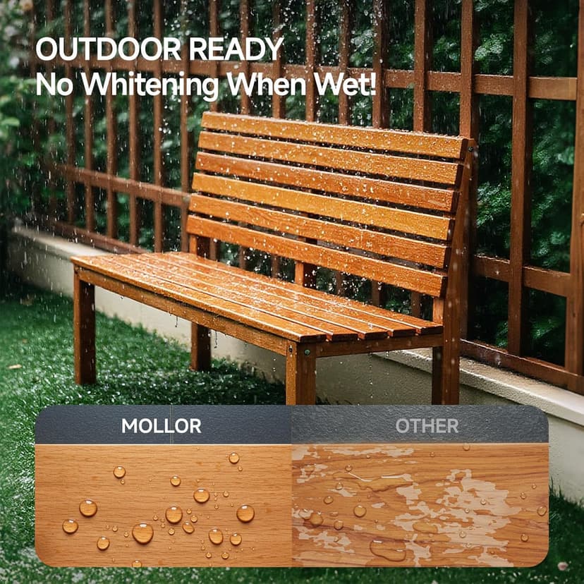Wood Stain, 16 Oz Water Based Wood Stain and Sealer in One - No Priming, No Top Coat Required, Fast Drying|Low Odor|Non-Toxic, Perfect for Indoor and Outdoor Furniture (Teak with Tools)