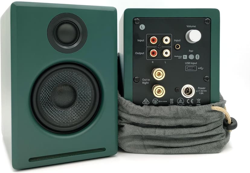 Audioengine A2+ Desktop 24 Bit Limited Edition Wireless Bluetooth Desktop Speakers - 60W Computer Speakers for Music and Gaming Accessories