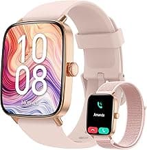 Smart Watch for Women, 2025 New Smartwatch (Answer/Make Call) for iPhone/Android, 1.85" HD Dynamic Dial Fitness Tracker with 110+ Sport Modes, Sleep/Health Monitor, IP68 Waterproof, with 2 Bands
