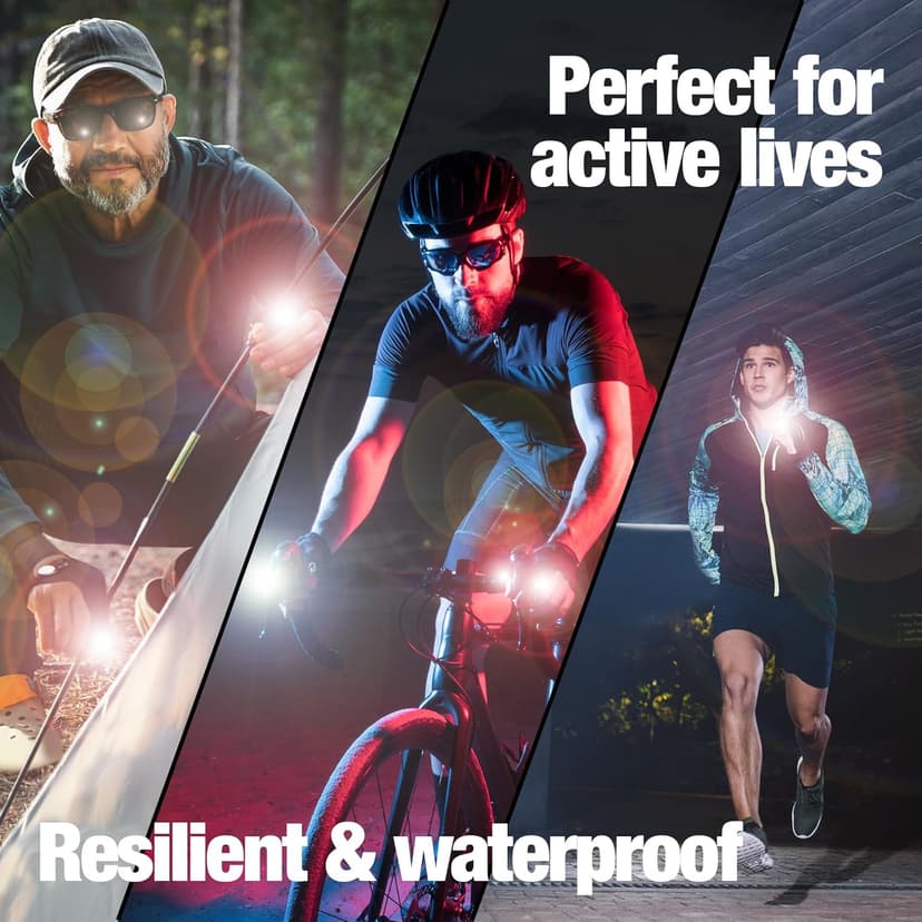 Mylivell Handsfree LED Flashlight Gloves, Fathers Day dad Gifts for Fishing dad, Camping Flashlight Gadgets for Men, Gloves with Lights for Working on Cars, Handy Mens Gifts, Mens Tools Gifts