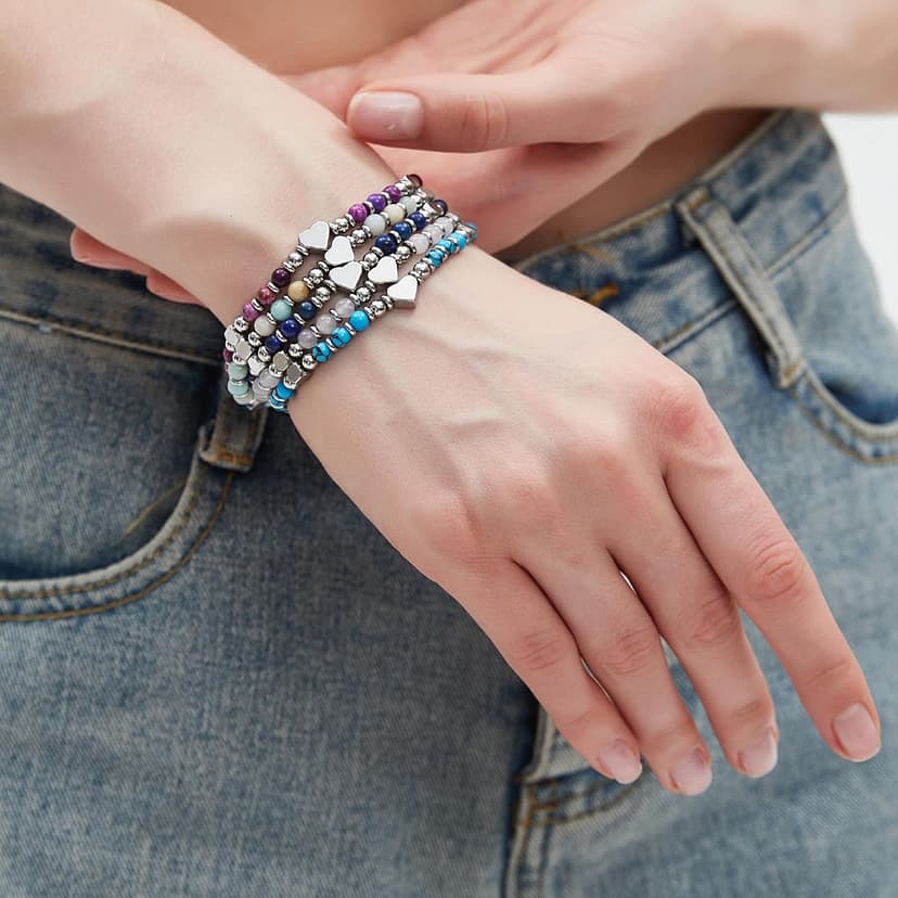 TONY & SANDY Tiny Beaded Bracelets for Women, Sometimes You Forget You're Awesome, Christmas Unique Gifts for Women, Mom, Daughter, Wife, Coworker, Best Friend, Bestie, Granddaughter B0DDX5BCX1