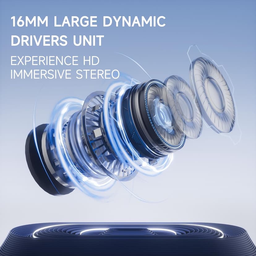 Acjohtin Open Ear Headphones, Bluetooth 6.1 Wireless Air Conduction Headphones Sport Earbuds,IPX6 Waterproof,Clear Call,Lightweight Earphones for Running Cycling Workouts (Black)