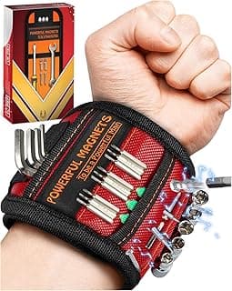 Stocking Stuffers for Men Women Gifts Magnetic Wristband: Men Gifts Tool Belt Magnet Wrist for Holding Screws Nails Christmas Gadget for Dad Adults Him Husband Who Have Everything (1)