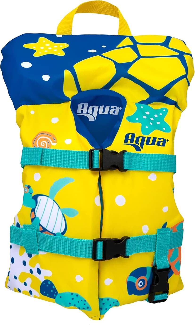Aqua Oceans 7 Life Jacket for Kids - US Coast Guard Approved Life Vest for Infant, Child & Youth Boys and Girls, Open-Side PFD for Boating, Swimming & Water Sports