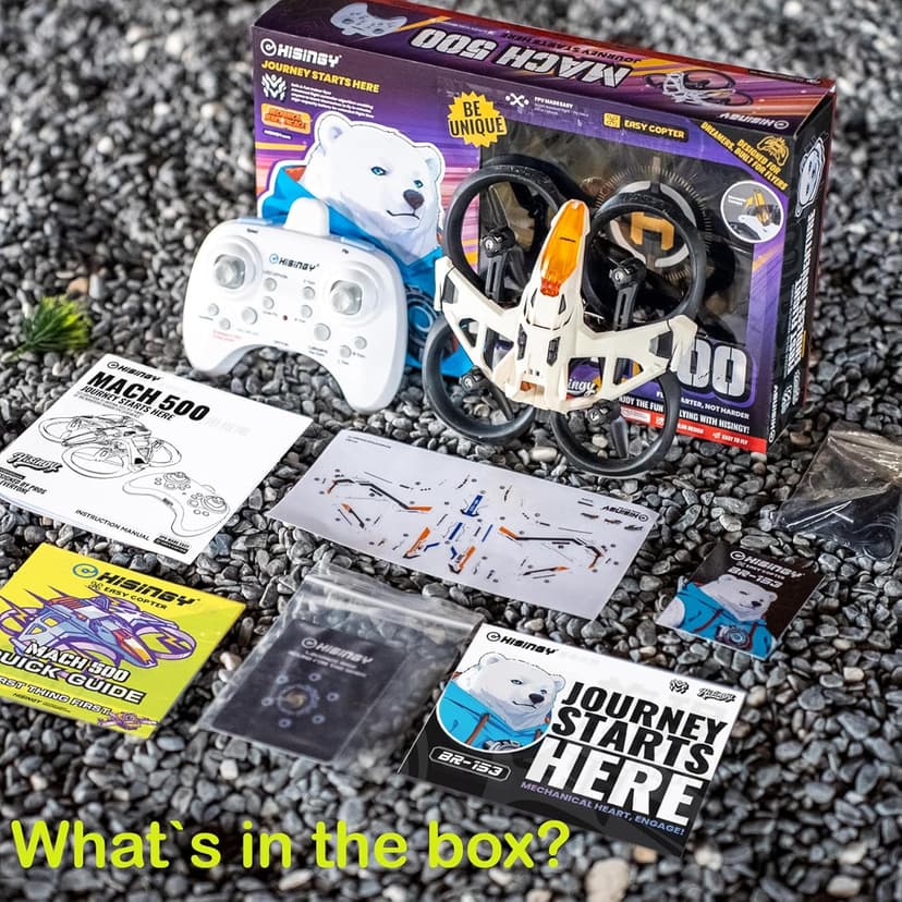 HISINGY MACH 500 Tiny Drones for Kids, Mini Micro Nano Indoor RC Quadcopter for Age 8-12 10-15 12-14,Kids Drone with LED Light,Optical Flow Positioning,3 Speeds,Toys Gifts for Teen Boys Girls