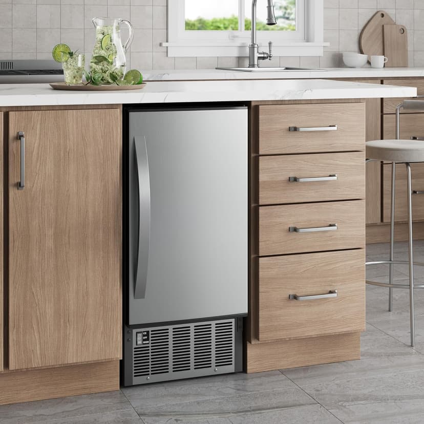 EdgeStar IB450SS 50 Lb. 15 Inch Wide Undercounter Clear Ice Maker - Stainless Steel