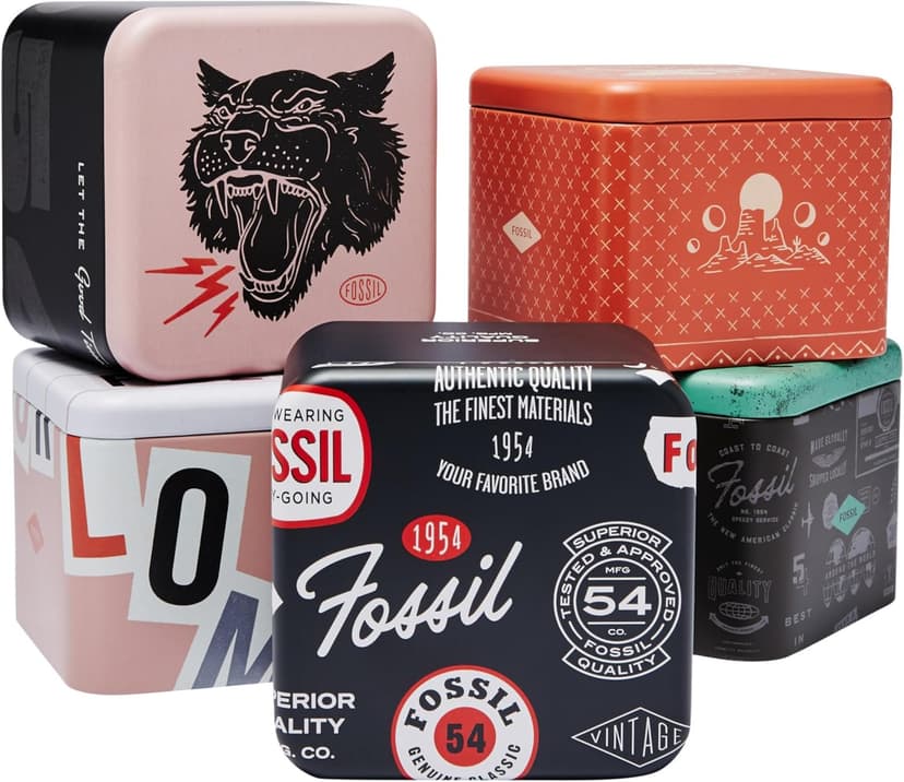 Fossil Men's Grant Quartz Stainless Steel and Leather Chronograph Watch