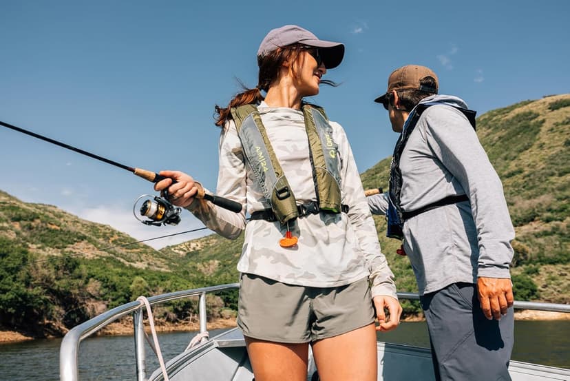 Onyx A/M-24 Automatic/Manual Inflatable Life Jacket, U.S. Coast Guard Approved, Low Profile, Compact Design, Manual Convertible Inflation Option