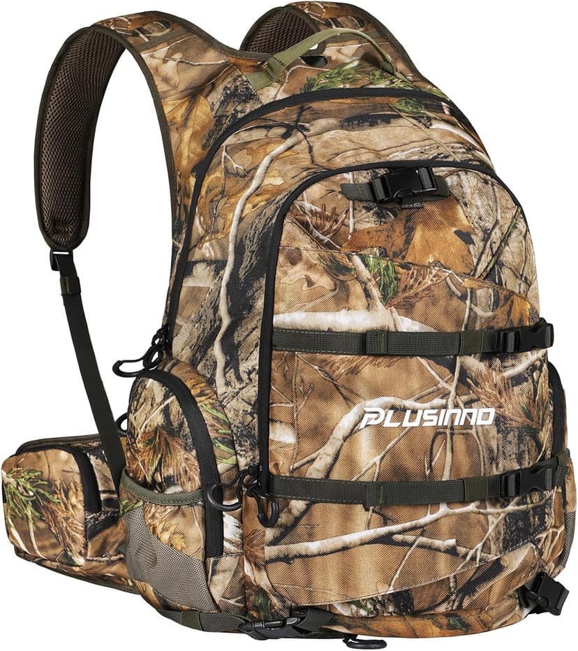 PLUSINNO Hunting Backpack for Hunting Essentials, 45L Waterproof Hunting Gear with Rain Cover, & Padded Scabbard Carry System For Deer Hunt Accessories, Hunt Gift For Men