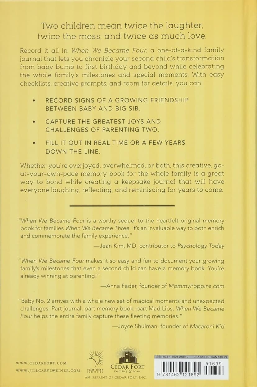 When We Became Four: A Memory Book for the Whole Family