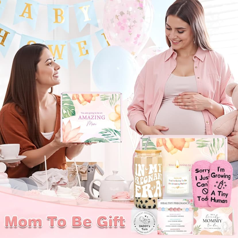 Pregnancy Gifts for Expecting Moms Thoughtful Gifts for New Moms Gift Basket for Mom To Be Gift for Pregnant Women Friend Pregnancy Announcement Presents for First Time Mom, New Mama, Mommy To Be B0FQN373G5