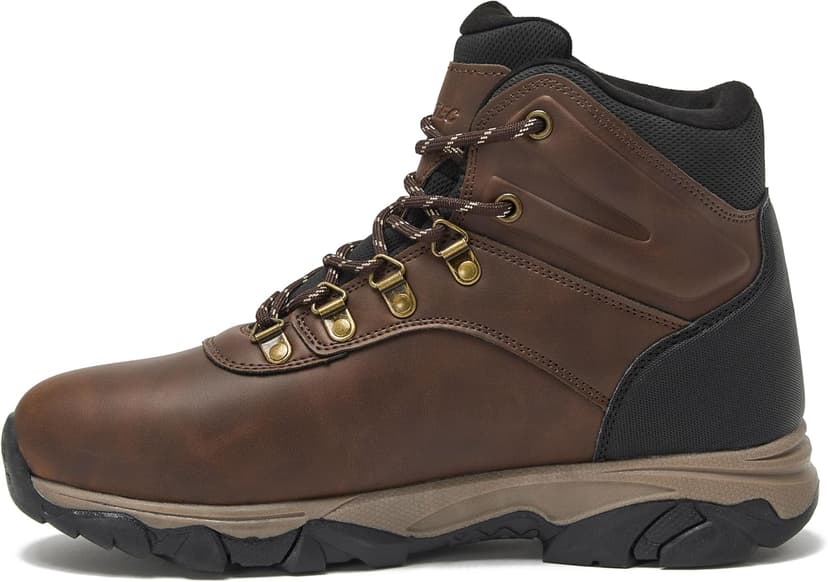 HI-TEC Aspen Mid Waterproof Men's Hiking Boots - Black or Brown, Medium or Wide Lightweight Outdoor Trekking Shoes