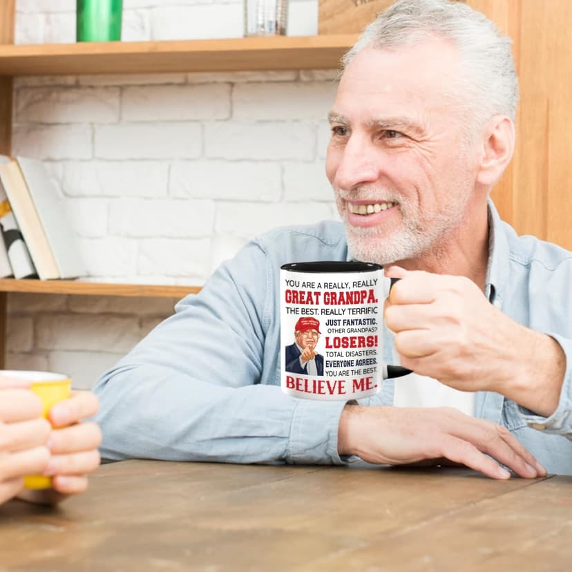 Grandpa Gifts - Grandpa Christmas Gift - Best Grandfather Ever Gifts From Grandchildren - Funny Gift For Grandfather - Father's Day Birthday Christmas Idea - Grandpas Ceramic Mug11 Oz