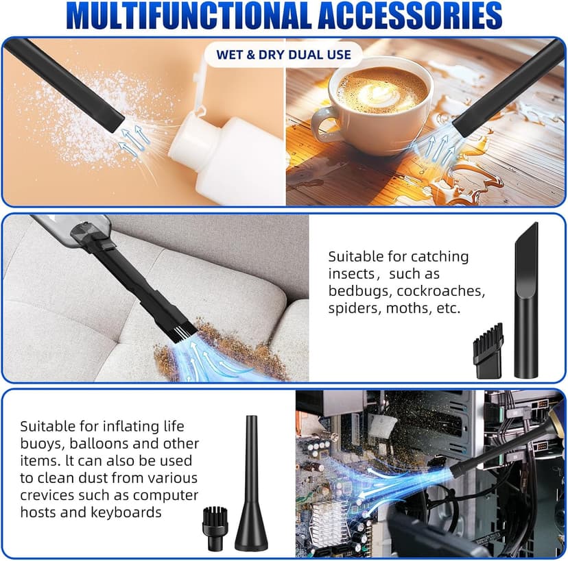 2026 Bug Vacuum Catcher,USB Rechargeable Insect Control for Adults and Kids,Spider Killer Insect Traps Catcher,Bug Catcher Indoor with LED Flashlight for Spider,Stink Bugs,Beetle,Cockroach,Ants,Moth