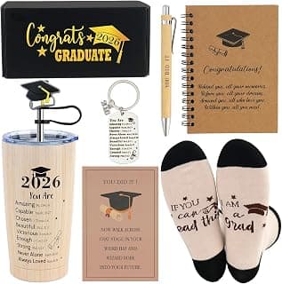 Masters Degree Phd Graduate Gifts Basket for Son, Grad Gift for Men, Male Congratulation Present for Class of 2026 Graduates Graduation Gifts for Boys Him, High & Middle School College Graduation Gift B0GVQCKCYD