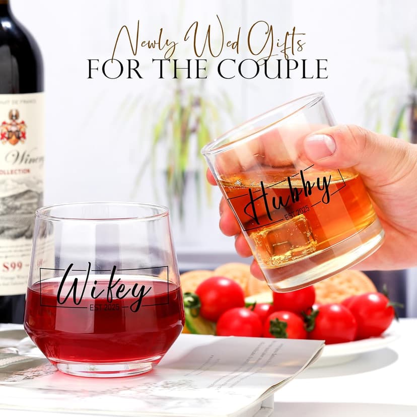 Wedding Gifts for Couples Mr and Mrs Gifts Wedding Gifts for Newlyweds Bridal Shower Gifts for Bride and Groom Just Married Gifts Hubby and Wifey Gifts Newly Wed Gifts for Couple Gifts for Him and Her