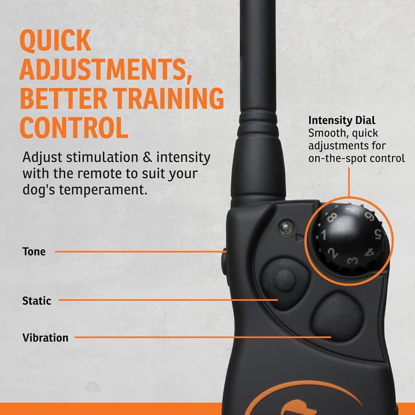 SportDOG Brand YardTrainer 100 Remote Trainer for Dogs Shock Collar with Remote, Waterproof, Submersible Up to 25 Ft, DryTek Technology, Trainer with Shock, Vibrate, and Tone