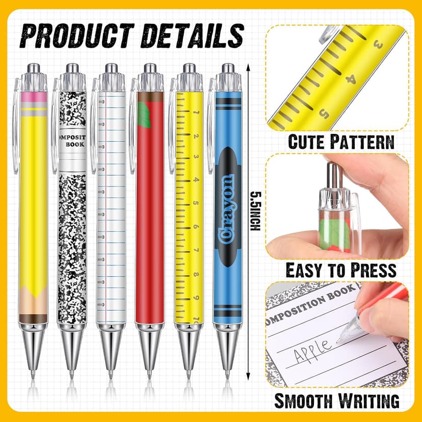 16 oz Teacher Tumbler, Cute Composition Books Sticky Notes, Ballpoint Pens, for Mentor Lecturer Counselor Educator Honeydak 12 Set Christmas Teachers Gift Bulk Teacher Appreciation Gift B0F6SXV15W