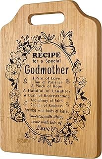 Godmother Gift, Godmother Gifts from Godchild, God Mother Gifts for Women, Godmother Christmas Gifts, Godmom Gift for God Mom Christmas Mothers Day Birthday, Cute Godmother Proposal Gift Cutting Board