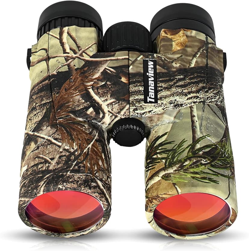 10X42 Compact Binoculars for Adults - Long Distance, High Powered Binoculars with Travel Case - Extra Bright Light & Large Field of View - Lightweight, Water & Fog Proof, Hunting, Bird Watching
