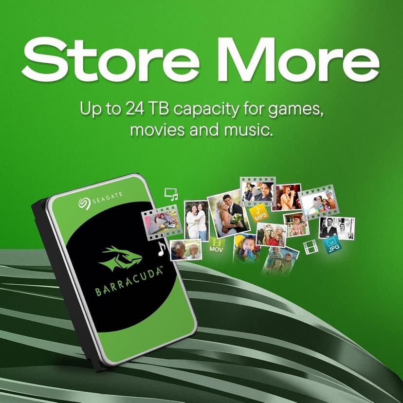 Seagate BarraCuda 2TB Internal Hard Drive HDD – 3.5 Inch SATA 6Gb/s 7200 RPM 256MB Cache – Frustration Free Packaging (ST2000DM008/ST2000DMZ08)