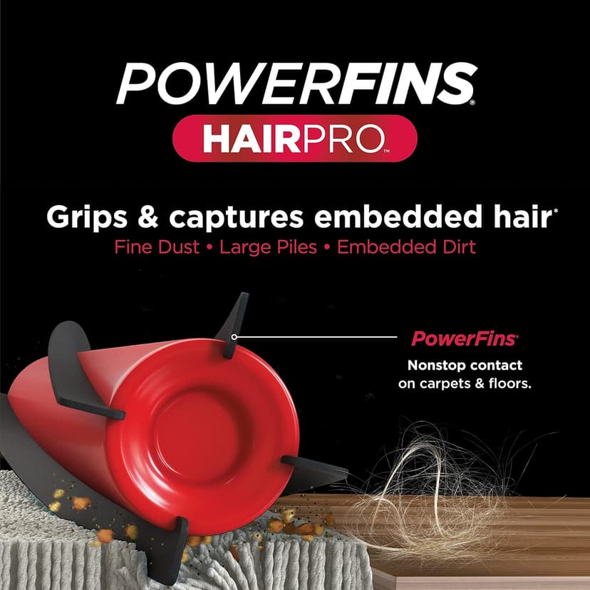 Shark ZU102 Rotator Pet Upright Vacuum with PowerFins HairPro & Odor Neutralizer Technology, Charcoal, 2.9 L Dust Cup