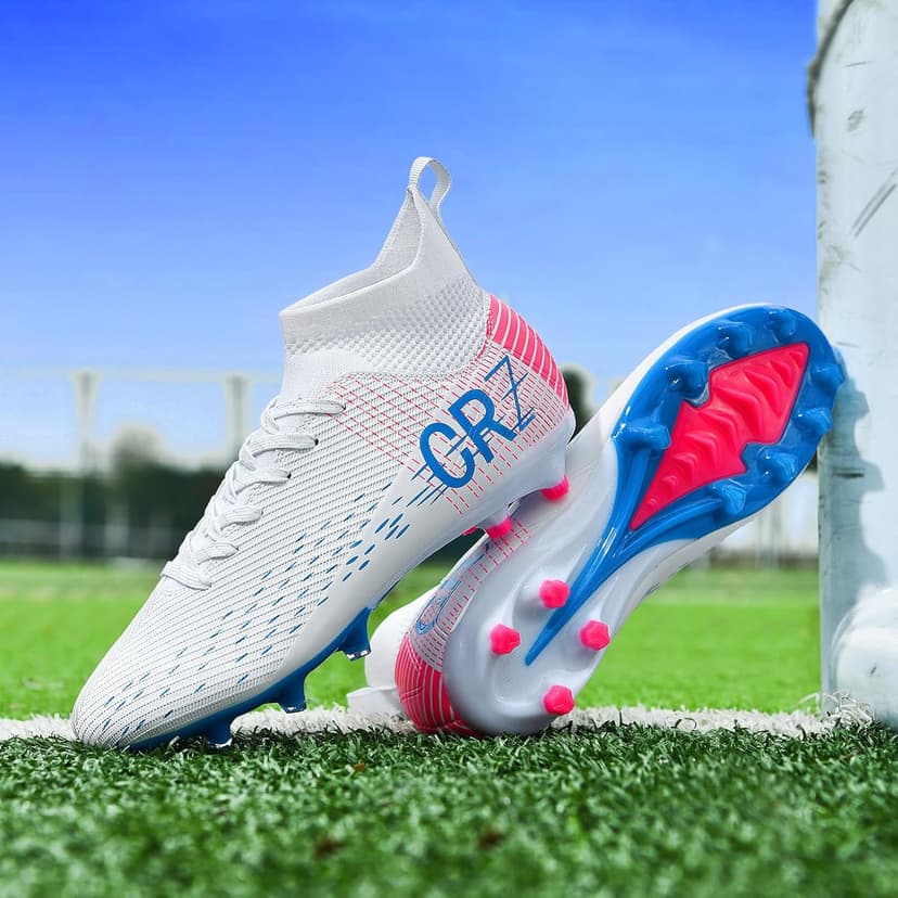 Sunqin Soccer Cleats for Mens Womens Indoor Turf Soccer Shoes Youth AG TF Training Football Boots Unisex